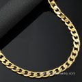 Copper Chain Necklace Men Women 18K Gold Plated Necklace